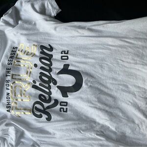 True Religion White Graphic T-Shirt